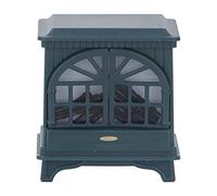 1:12 Scale Dollhouse Fireplace - Plastic Miniature Furniture | Decoration Accessories for Dollhouse Living Room & Bedroom Scenes (Navy Blue)