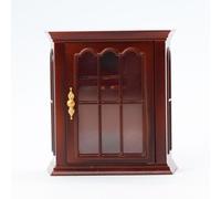 1/12 Scale Dollhouse Furniture Vintage Miniature Wall Cabinet Dollhouse Setting Display Accessories Furniture