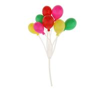 1/12 Scale Dollhouse Miniature Multicolour Oval Shaped Balloons Home Decor