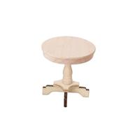 1:12 Scale Dollhouse Miniature Round Wood Coffee Table Furniture; Home Decoration Toy Dollhouse Accessory Model
