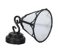 1:12 Scale Dollhouse Wall Lamp Miniature Lamp with Batteries, White Shade Black Border for Dollhouse Decoration