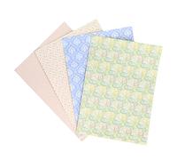1 12 Scale Dollhouse Wall Paper 4 Sheets with Self Adhesive Paper | Decorate your dolls house with lovely patterns and self adhesive paper for a romantic environment in living room or bedroom