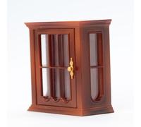 1/12 Scale Dollhouses Furniture Vintage Miniature Wall Cabinet For Setting Display Accessories Cabinet