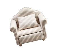 1/12 Scale Dollhouses Loveseat Miniature Couch Furniture Pretend Play For Kids Dollhouses Furniture Model Sofa Model Modern