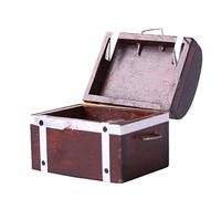 1/12 Scale Dolls House Miniature Treasure Chest Box w/Handle Home Accessory