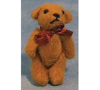 1:12 Scale Dolls House Miniatures Childs Teddy Bear with Bow D858