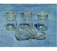 1:12 Scale Dolls House Miniatures Glass Stopper Jars Pack of 4 D1265