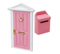 1/12 Scale Door Mailbox Christmas Wreath Tree Miniature For Doll House Furniture Accessories Fairy Garden Decoration