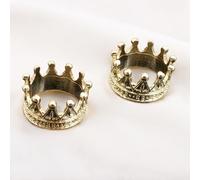 1/12 Scale Metal Doll Crown for Miniatures, Dioramas, and Crafts (Golden)