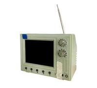 1/12 Scale Mini Tv Miniature Support USB Upload Video Playable Video Mini Television Model HD 720P with 8GB Storage 150 Minutes of Battery for Dollhouse Miniature Scenes Gift (Green)