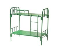 1/12 Scale Miniature Bunk Bed With Ladder For Dollhouses Decors Sturdy Space Saving Design