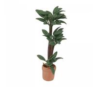 1/12 Scale Miniature Dollhouses Plant Brazilwood Money Tree Potted Plant For Dollhouses Garden Scene Display Decoration Miniature Decoration
