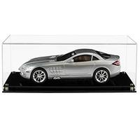 1:12 Scale Model Car Acrylic Display Case with a Modern Black Base