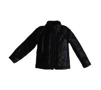 ＡＷＨＡＯ 1/12 Scale PU Leather Jacket Model Accessory. Versatile Stylish Action Figure Clothing, Black