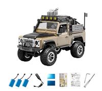 1:12 Scale RC Rock Crawler, 2.4G 4WD Electric Off-Road RC Monster Truck with Adjustable LED Lights & Splash Resistant, Hobby Grade Buggy for Adults