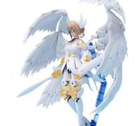 1/12 Scale Six Wings Little Angel Painted Mech, Armored Armored, Movable, Plastic Model Figure, Action Girl Figure, Doll Gift, Height 5.9 inches (15 cm), Assembly Kit, Figurine, Diatomic Body (White)