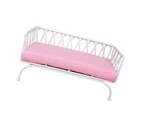 1 12 Scale Tiny Iron Sofa Chair With Fabric Pillow For Model House Furniture Collection Miniature Old Model House Sofa Chair