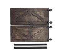 1:12 Scale Vintage Sliding Barn Door Model With Hinges For Dollhouses Bathroom Scene Setup Vintage Wooden Dollhouses Sliding Door