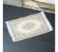 1/12 Scale Woven Rug Floor Carpet Dolls House Miniatures Toys for Dollhouse 10 * 15cm Silk Coverings Gifts Floor V7p6