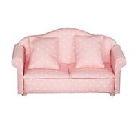 1/12 Sofa Armchair/Love For Seat Couch Toy Floral Sofa Throw Pillow For Doll House Furniture Role Play Accs Kid