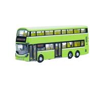 1:120 For B8L Alloy Double Decker Bus Toy Model Car Souvenir Green Realistic Collection Ornament