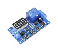 1 12V Control Programmable Timer Switch Trigger Cycle Module Digital LED Display Time Delay Relay Module Board With Case(Relay Module)