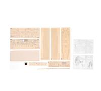 1:130 Wooden Sailboat Kit, DIY Wooden Model Ship Building Kit, Miniature Ancient Sailboat Model for Teenagers Adults, Basswood Puzzle Craft with Detailed Sails and Hull