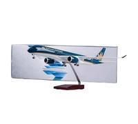 1:142 For Vietnam Airlines Airbus A350 Dreamliner Aircraft Model Diecast Plane Toys With LED Light And Wheels Miniatures Set(With light)