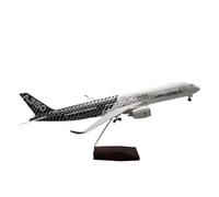 1:142 Scale For Airbus A350 XWB Prototype Aircraft Model Die-casting Machine Souvenir Decoration Collected Static Aircraft Miniatures Toy's Set(With light)