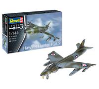 1/144 British Hawker Hunter FGA.9 Fighter Aircraft Plastic Model Kit Revell 0383