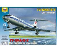 GSI Creos Zvezda 500787007-1:144 Passenger Aircraft Tupolev Tu-134B'67
