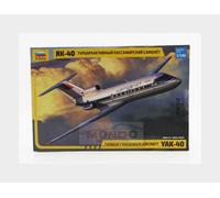 Zvezda Plastic Model Kit Yak-40 Turbojet Passenger Aircraft 1/144 Scale Multicolor ZS7030