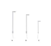 1:150/1:100/1:87 Scale Elevated Single Head Lamp Steel Tube Model DIY Night-light for Table Building Park 1:87/White light