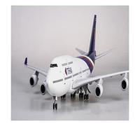 1 150 Fit For Boeing 747 B747 Airplane Model with Lights and Wheels Die-Cast Plastic Resin Hobby Playgame Kit(A)
