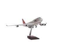 1 150 For B747 Nwa NorthWest Model Plane With Landing Gear Wheels Lights Resin Diecast Airplanes Collected(With lamp)