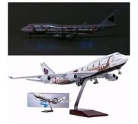 1:150 Model Airplane Thai Airways Dragon Boat Boeing 747 Plane Models Diecast Aircraft American Jet With Light Gear And Wooden Stand Kit(Upgrade)