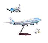 1:150 Scale Air Force One Plane B747 Model Airplane with Stand and 10 pcs Tip Cleaner Tool Kit Display Diecast Planes Kits for Aviation Enthusiasts Gifts Display(Standard)