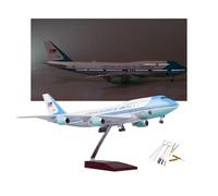 1:150 Scale Air Force One Plane B747 Model Airplane with Stand and 10 pcs Tip Cleaner Tool Kit Display Diecast Planes Kits for Aviation Enthusiasts Gifts Display(Upgraded)