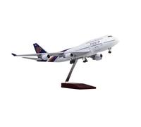 1 150 Scale For 747 Thai Airways Aircraft Model Resin Model Airplane With Wheel Landing Gear For Collection Display(With light)