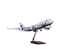 1 150 Scale For Boeing 747 Plane Model Thai Dragon Boat Airplane Resin Aircraft Model Collection Display Model Airplanes Miniatures Toy's Set(With light)