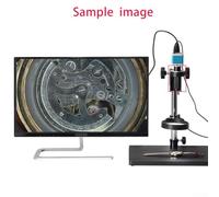 1-150X Adjustable Zoom C-Mount Lens for VGA USB Video Microscope Camera with 50mm Adapter, Black