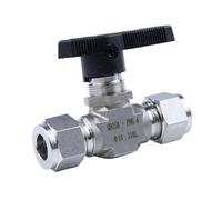 1/16" 1/8" 1/4" 3/8" 1/2" 3 6 8 10 12 mm Tube Union Compression 316L Stainless Steel Shut Off Ball Valve Water Gas Oil Lab(1l8 3.175mm)