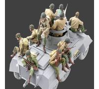 1/16 10pcs Resin Model Kit US Army Airborne Tank Riders WW2 (no Tank) Unpainted Default Title