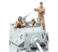 1/16 3pcs Resin Model Kit British Soldiers Tank Crew WW2 (no Tank) Unpainted Default Title