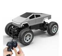 1:16 Amphibious Cyber RC Truck for Kids 4-12 - 4WD Remote Control Car with 360° Spins, LED Lights, Waterproof Off-Road Stunt Vehicle Toy for Boys & Girls, Pool & All-Terrain Outdoor Fun