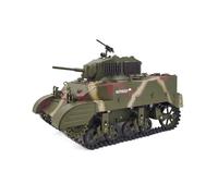 1/16 M5A1 Stuart RC Tank 2.4GHz Remote Control Light Tank Model with Sound, Light, Smoke Effects, 360° Turret Rotation, Recoil Cannon, Dual Speed(Land camouflage)