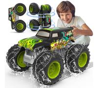 1:16 Remote Control Monster Truck, Remote Control Car for Children with Lights, 360° Rotations, Walking Upright/Upside Down, Remote Control Cars for Children 4, 6, 8+ Years Old