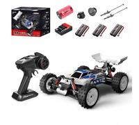 1/16 Scale 4WD RC Off-Road Truck, 70KM/H Brushless Remote Control Car with Full Proportional Steering, All-Metal Bearing Gear Vehicle Model for Hobbyists