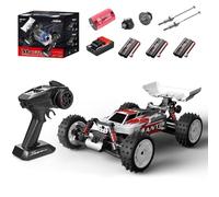 1/16 Scale 4WD RC Off-Road Truck, 70KM/H Brushless Remote Control Car with Full Proportional Steering, All-Metal Bearing Gear Vehicle Model for Hobbyists