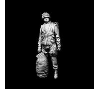 1/16 Scale British Paratrooper Resin Model Figure Kit, Large-Scale Military Figure, Unassembled Unpainted, Resin Figure for Modellers